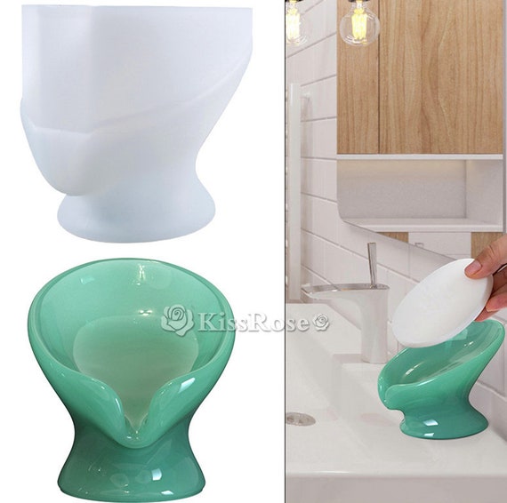 Jabonera De Silicona Con Drenaje Automático, Barra De Ducha En Cascada, Jabonera Con Desagüe, Protector De Jabón Para Cocina, Accesorios De Baño (2) TUNC Sencillez | En Línea