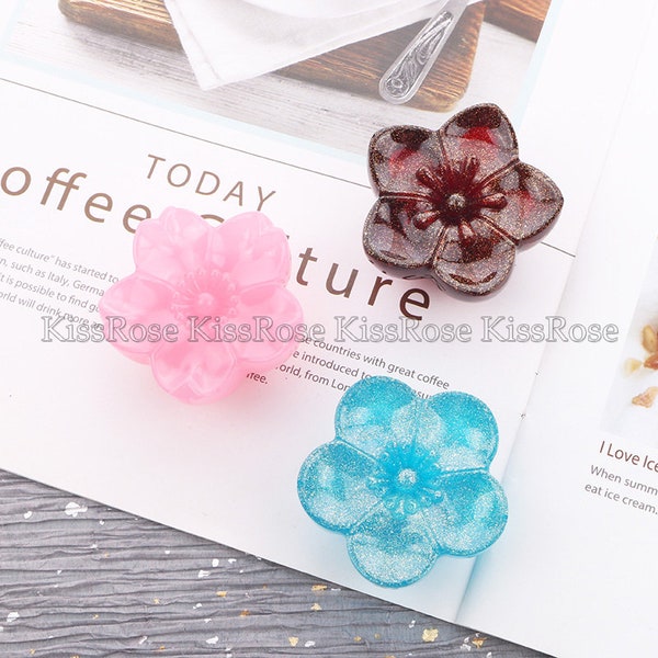 Sakura silicone mold cherry blossom resin mold pendant mold craft jewelry mold Aromatherapy candle mold Home Decoration Plaster molds