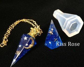 Pyramid Silicone Resin Mold - Pendant Resin Mould Jewellery Making - Epoxy Resin Craft Mold -Silicone Mold Resin Cabochon Tube Silicon Mold