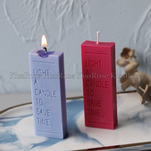 Molde de vela retangular, tira longa, molde de vela de cera, moldes de silicone para fazer velas, molde artesanal, molde de resina, molde de sabão