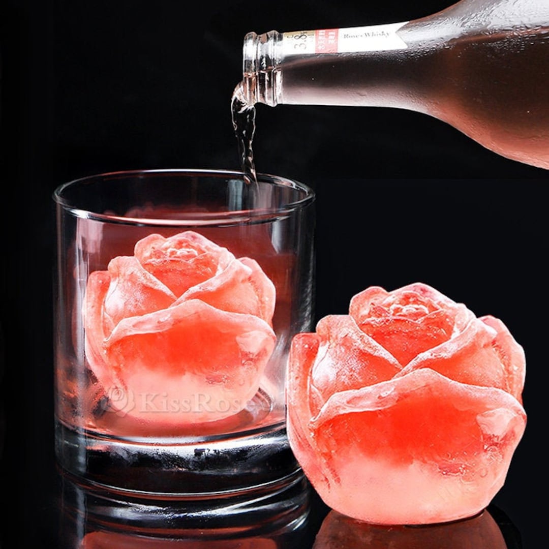 1pc Heart Design Ice Cube Mold, Nordic Rose & Heart Design Ice