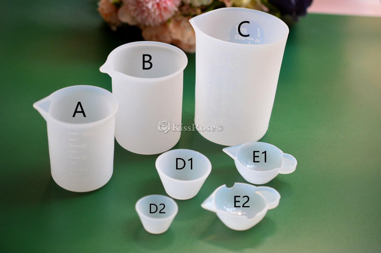 Silicone measuring cup with scaleResin mixing cupDispensing Etsy