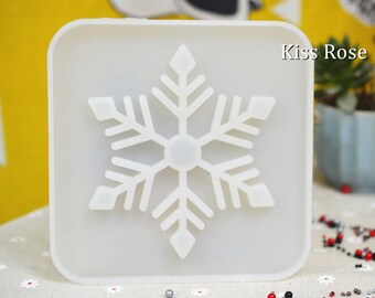 Snowflake Coaster Silicon Resin Mold -Home Decoration Resin Silicone Mould- Square Resin Craft Mold -15mm Coaster Silicone Mold Resin