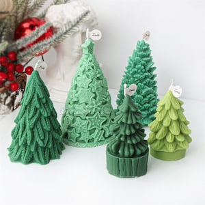 Silicone mold Christmas tree-pine tree/pine cone candle mold-scented candle mold-Christmas decoration mold-Christmas tree ornament mold