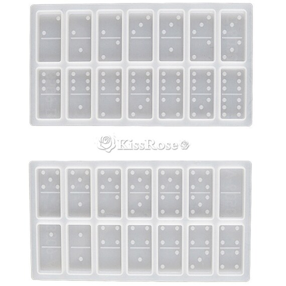 Hesxuno Domino Molds For Resin Casting, Resin Domino Set, Domino And Domino  Box For DIY Personalized Dominoes, Dominoes Game Silicone Molds Set 