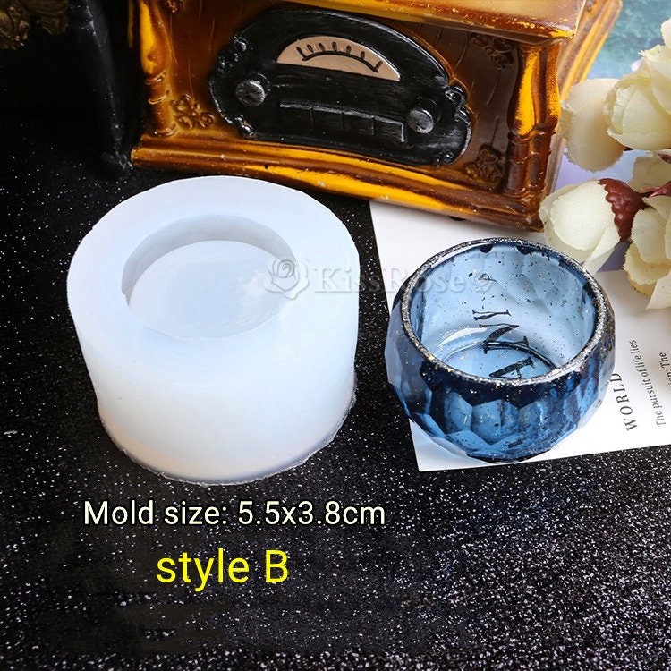 Small Bowl Silicone Mold-Faceted Mold-Epoxy Resin Plate Mold-Uv