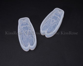 Cicada pendant silicone mold insect shape Earring pendant resin molds bead mold jewelry mold craft mould for pendant making