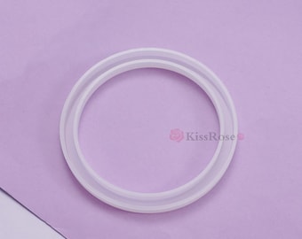 95mm Schlüsselring Silikonform-Tasche Ring Griff Harz Form-Silikon Schmuck Form-Epoxidharz Handwerk Form