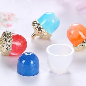 Cute seed silicone mold kawaii acorn epoxy resin mold jewelry pendant craft accessories supplies for jewelry making