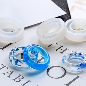 New silicone ring mold - DIY making resin ring molds - Resin jewelry mold for ring - Ring silicone mould - 16-18mm ring craft mold