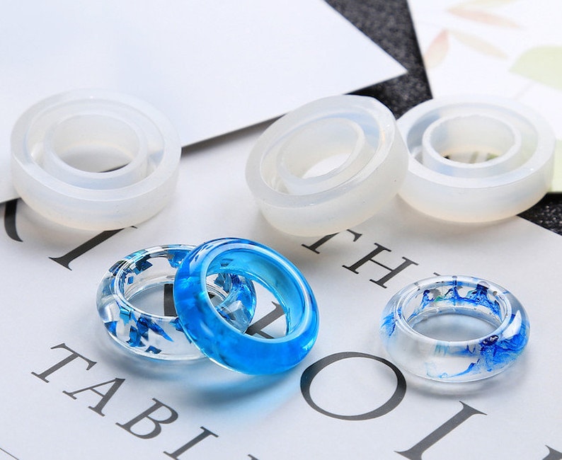 New Silicone Ring Mold Diy Making Resin Molds Jewelry For Mould 16 18mm Craft