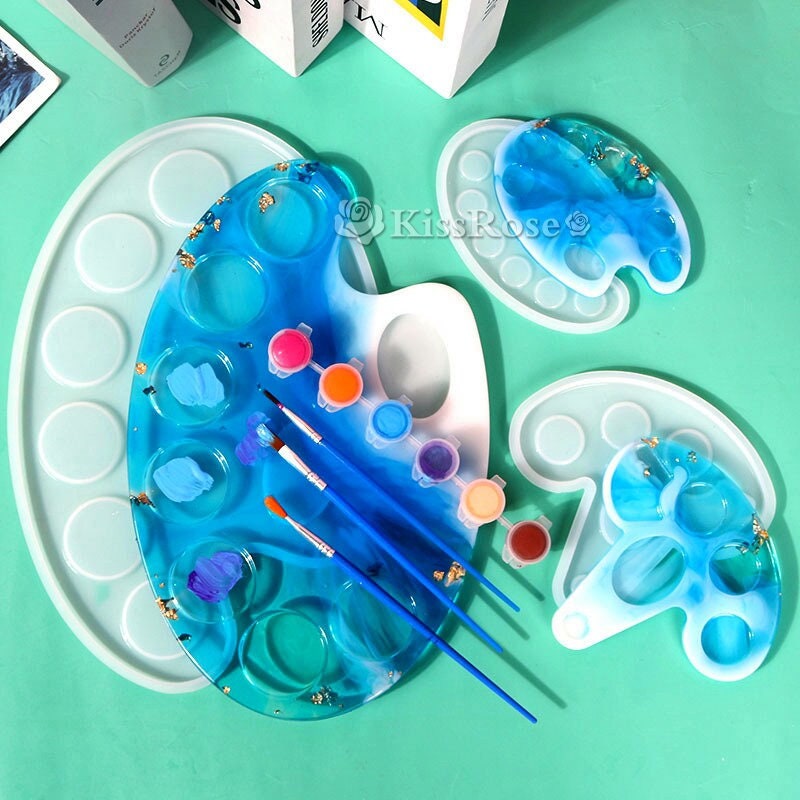 Artist Painting Palette Tray Silicone Mould – Craft Outlet Australia