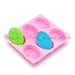 Kawaii bee soap mold honeycomb soap molds silicone mold for soap making resin molds Aromatherapy mold Solid aroma mold