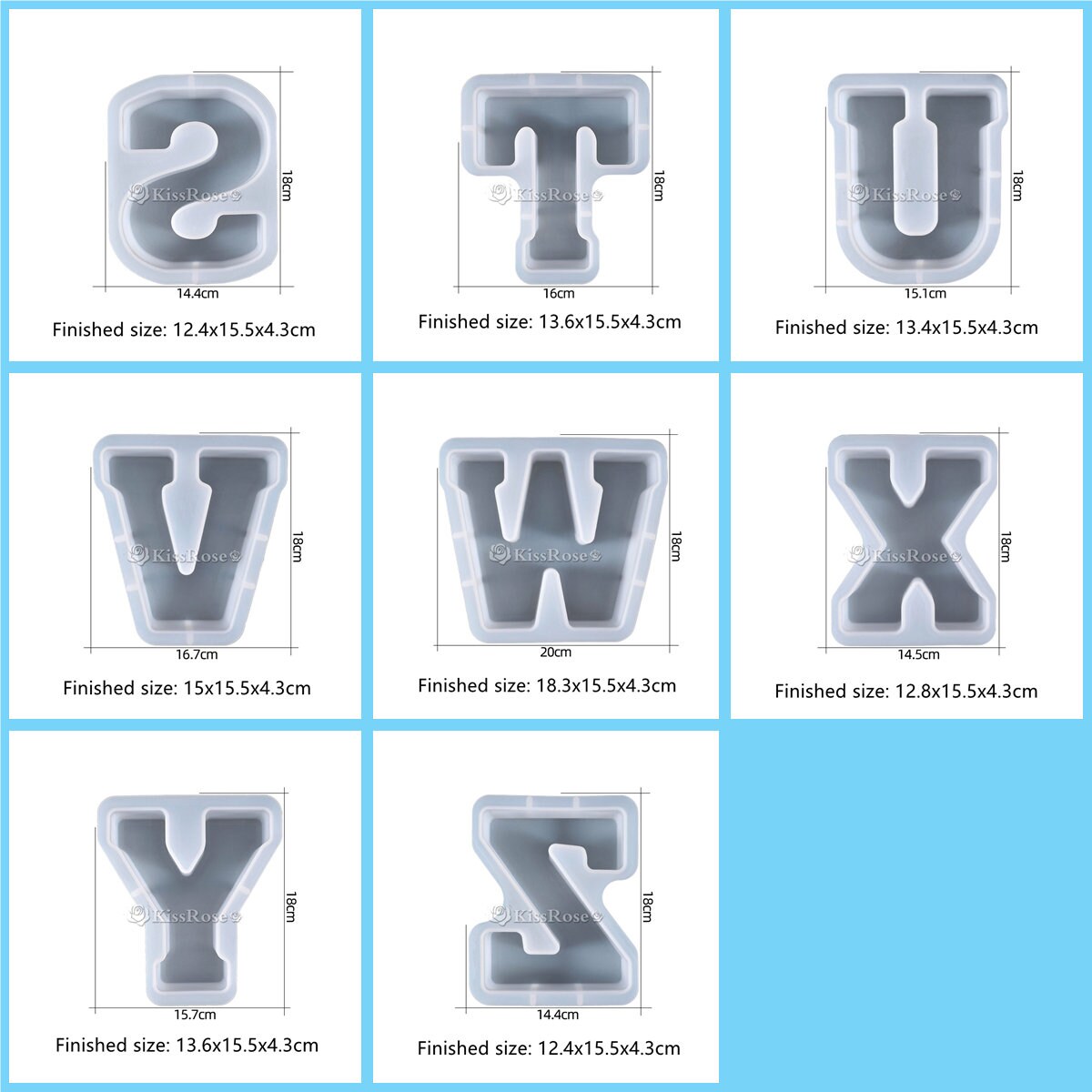 Stamprints Tools & Accessories - 26-letter Silicone Alphabet Molds