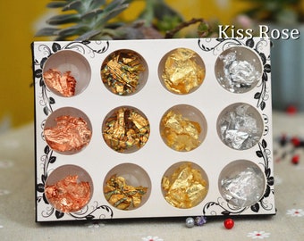 Gold foil paper DIY hand-made glue K gold foil paper color foil imitation gold Taiwan color gold 9*9cm tin foil