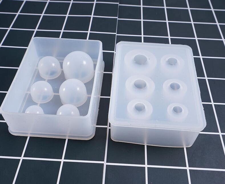 15mm,20mm,25mm Transparent Silicone Mold, Clear Resin Mould, Sphere ...
