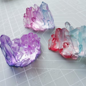 Crystal mold for resin decoration Silicone mold Silicon molds Crystal resin molds Crystal stone mold Crystal cluster mold Gem stone mold