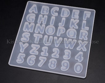 Uppercase english letters silicone mold-English alphabet resin molds-Silicone Keychain mold-Resin alphabet pendant mold-Resin letter mold