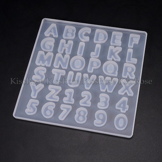 3D Silicone Alphabet Mold Resin Casting Alphabet Mold, Silicone Letter  Molds, Letter and Number Mold, Alphabet Silicone Molds 
