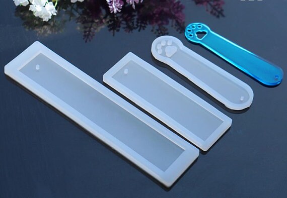 Bookmark Moulds, Silicone Molds, Resin Casting, Heart, Rectangle, Bear,  Fish Tail, Cat, Paw, UV Resin, Epoxy Resin, DIY Bookmarks, UK Shop 