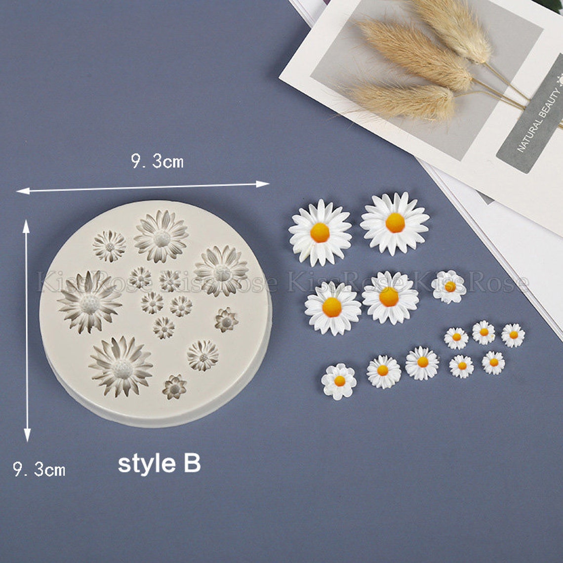 Daisy silicone mold for resinFlower resin molds for making Etsy
