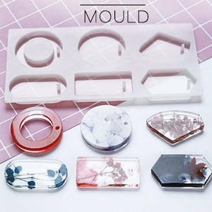 sweater necklace pendant mold resin molds with hole geometric shape silicone mold diy jewelry mold craft epoxy resin mold