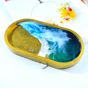 Oval silicone tray mold-Oval resin tray mold-Oval silicone plate mold-Oval resin dish mold-Oval tray mold-Jewelry tray mold