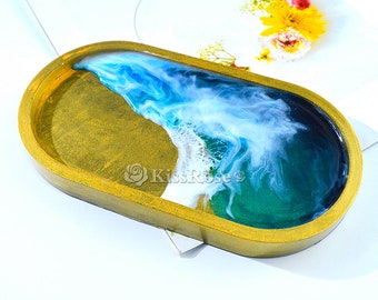Oval silicone tray mold-Oval resin tray mold-Oval silicone plate mold-Oval resin dish mold-Oval tray mold-Jewelry tray mold