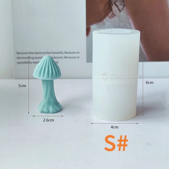 3 Pack Mushroom Silicone Molds - Large/Medium/Small Sizes For Candles, Soap & Resin Crafts
