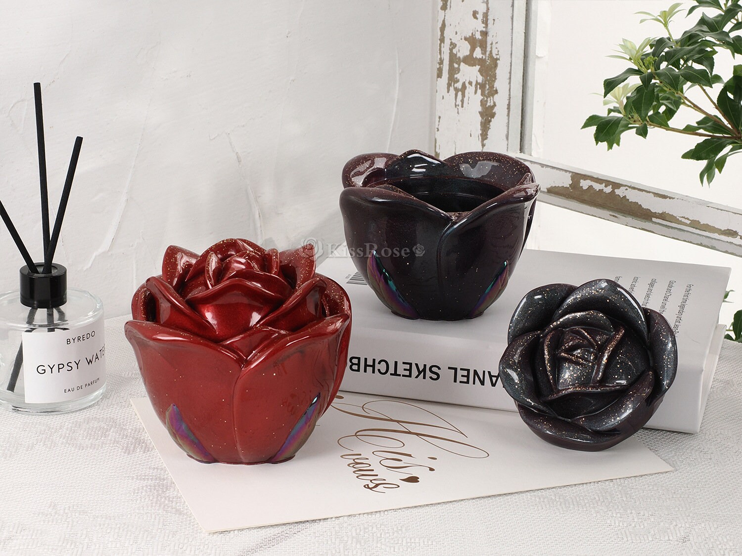 Stampo per fioriera in cemento, vaso da fiori stampo in silicone portagioie stampo in resina vaso per candele stampo in gesso di cemento stampo Jesmonite, decorazioni per la casa fai da te