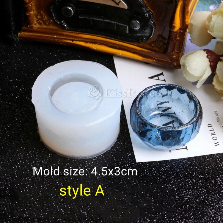 Small Bowl Silicone Mold-Faceted Mold-Epoxy Resin Plate Mold-Uv