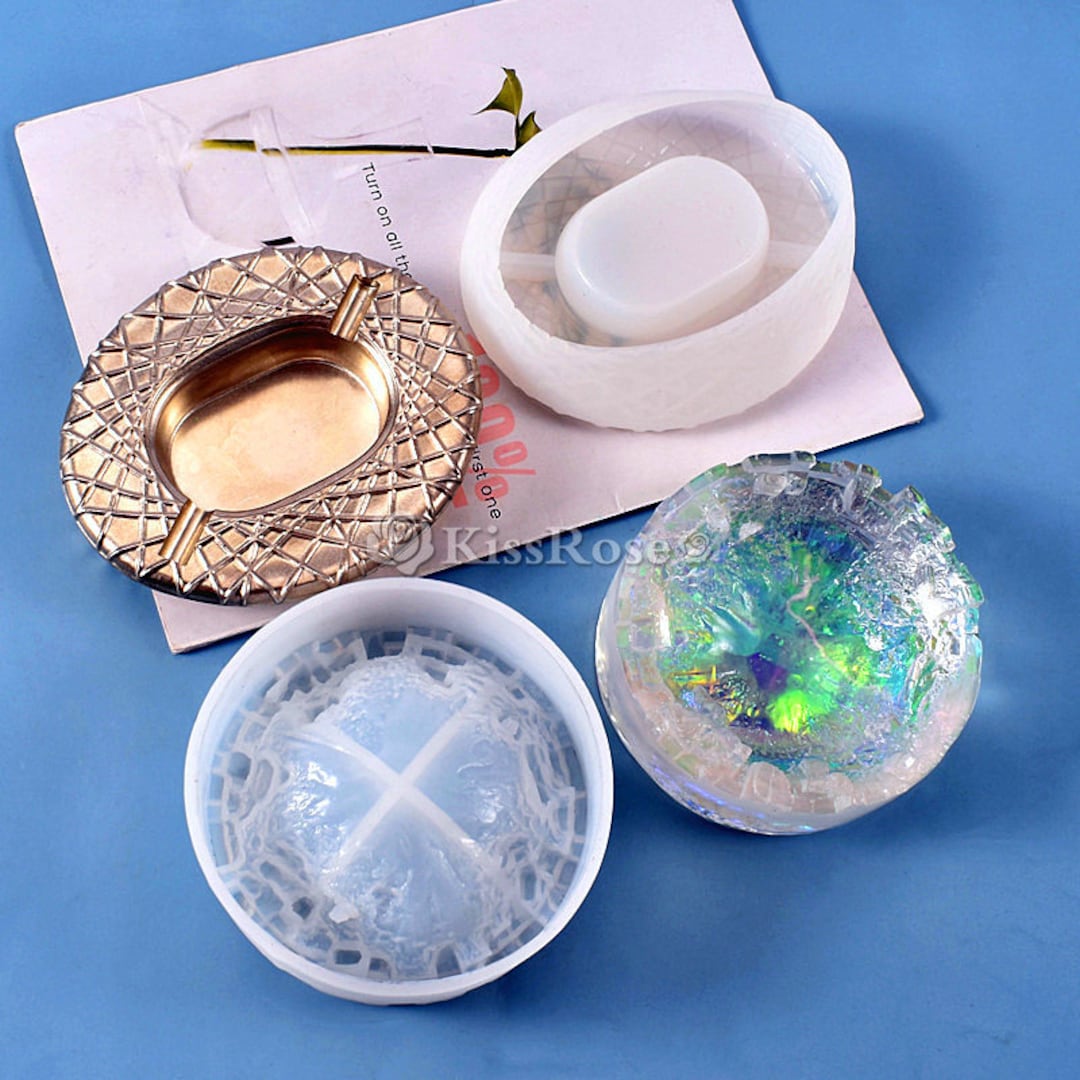 Bird's Nest Silicone Ashtray Mold-broken Wall Ashtray Resin Mold