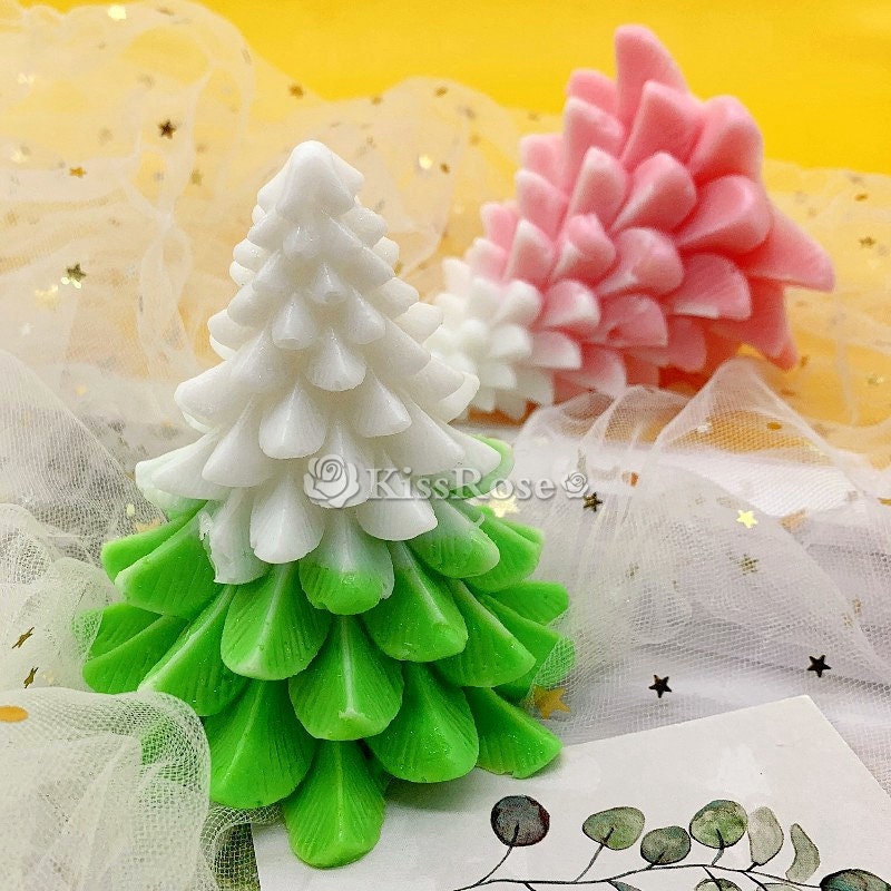 Pine Candle Silicone Moldchristmas Tree Candle Moldsilicone Etsy UK