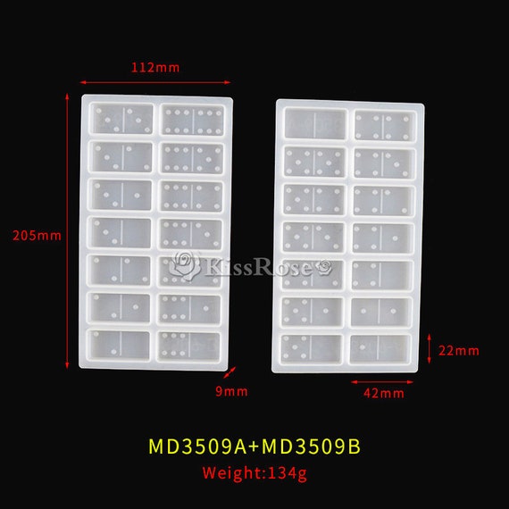 Molde De Silicona Para Mahjong Chino – Set De 21 Cavidades Para Fabricar Fichas De Dominó Y Mahjong (13 Huérfanos)