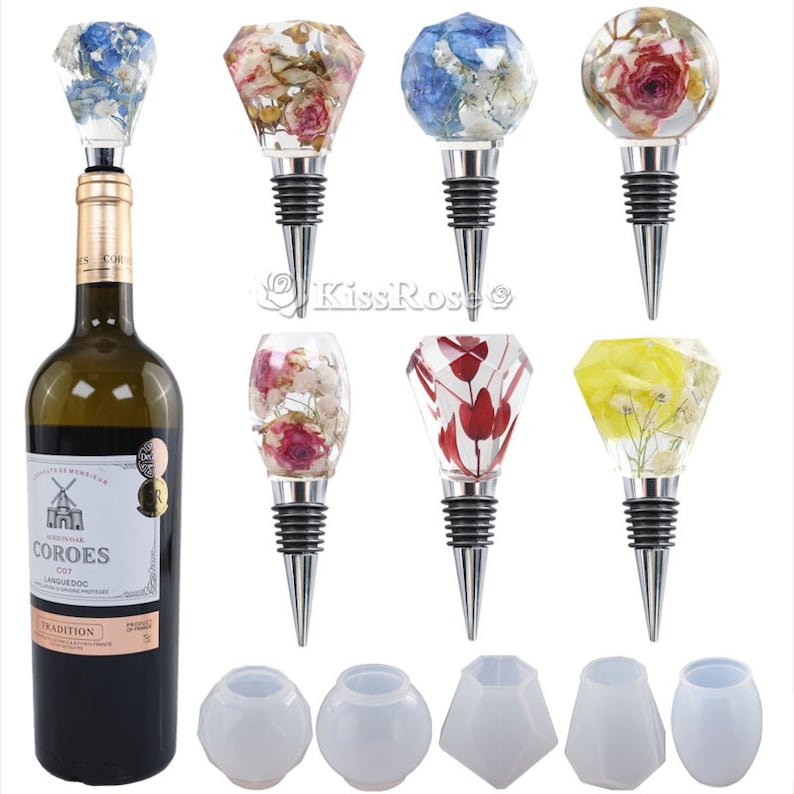 Wine Bottle Stopper Resin Moldssilicone Stopper Topper Etsy