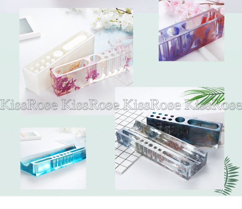 Penholder Silicone Mold Pen Holder Resin Molds Pen Container Etsy
