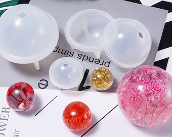 Transparent silicone MOLD, Clear Silicone MOLD, sphere,high quality Ball, Jewellery DIY, Resin Jewellery,20,30,40,50,60mm