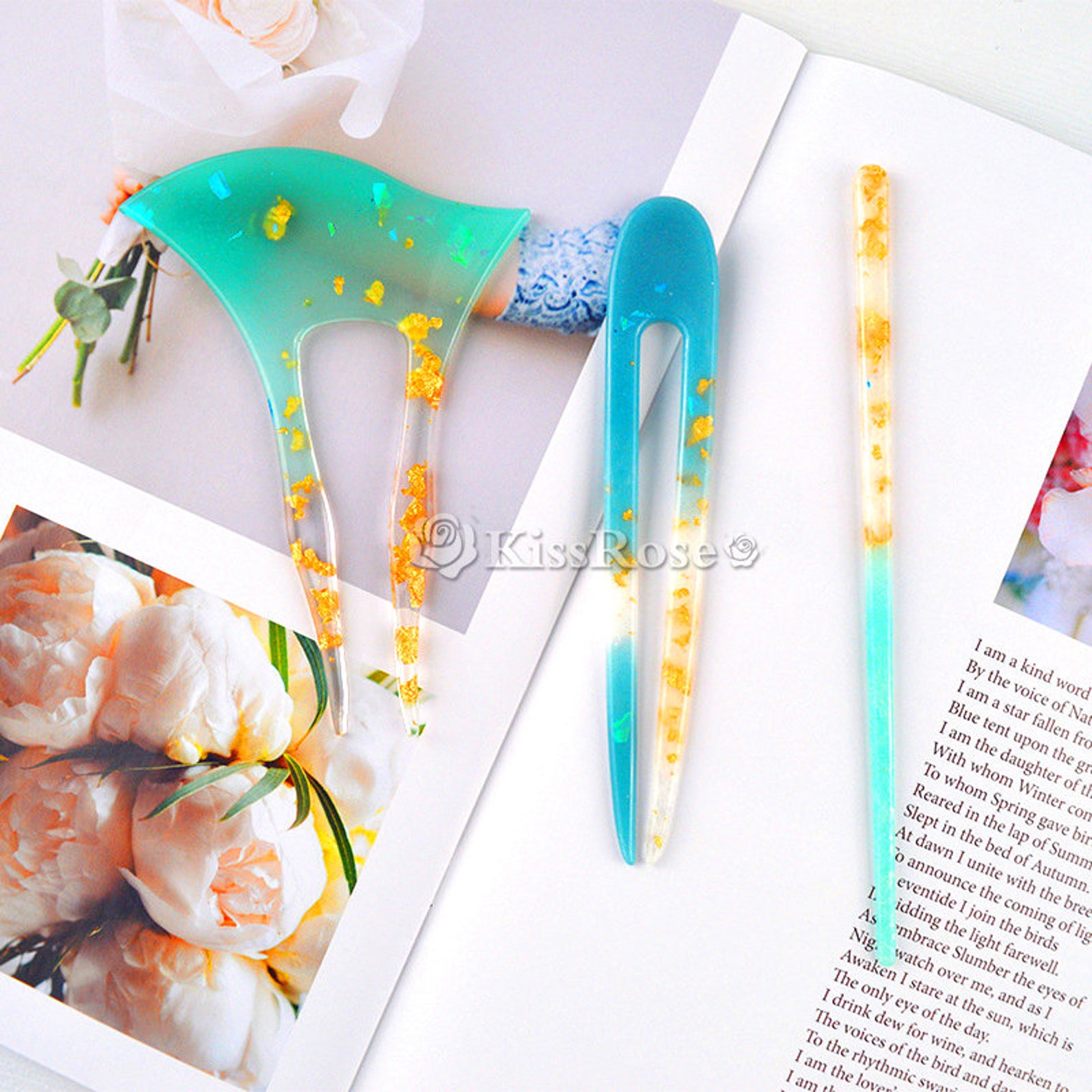 thumbnail image 2 of RESINWORLD Hair Clip Silicone Molds, Hairpin Molds Lithuania 2 of 9