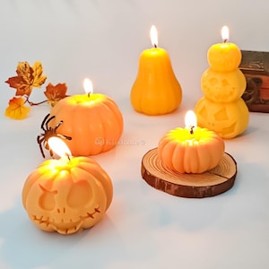 Halloween pumpkin silicone mold-pumpkin head candle mold-scented candle mold-pumpkin ornament raysin/concrete mold-epoxy resin pumpkin mold