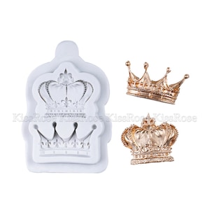 Crown silicone mold-silicone fondant mold for cake making-Resin royal crown mold-chocolate mold-silicon mold for resin-Home baking mold
