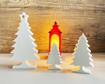Christmas tree silicone mold-3 styles pine tree candle mold-Christmas tree ornaments concrete mold-gypsum/raysin/epoxy resin pine tree mold