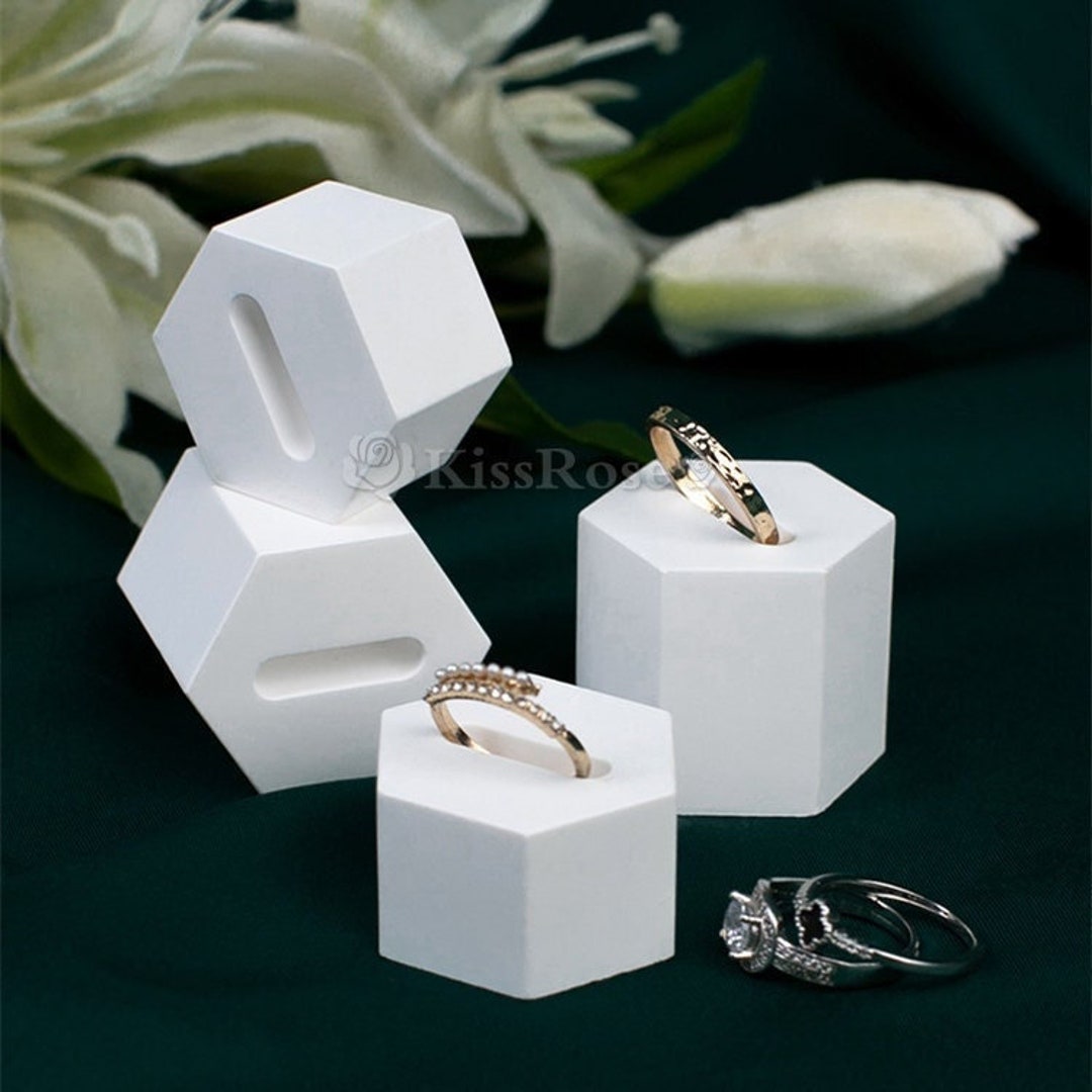 Hexagon Ring Holder Moldplaster Cement Concrete Ring Holder Silicone