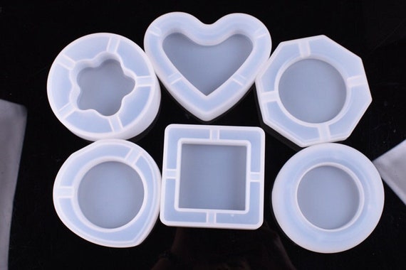 Molds アシモクラフト　asiパレ　38パレ Silicone Ashtray Mold-ashtray Resin Molds-heart/round/square