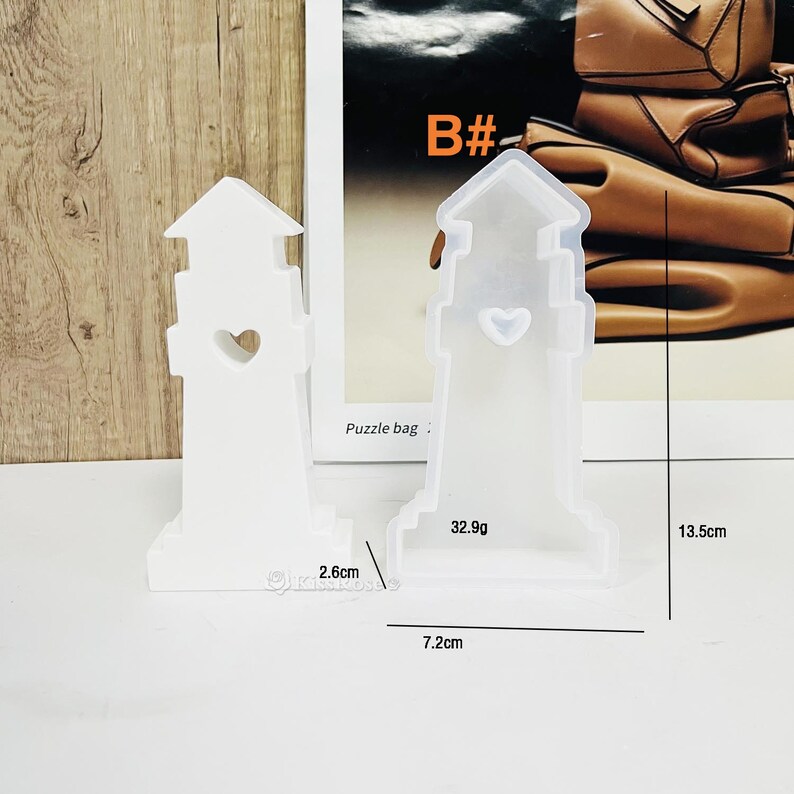 Diffusing Tower Hollow Lighthouse Silicone Mold-eiffel Tower Concrete Mold-heart-shaped ...