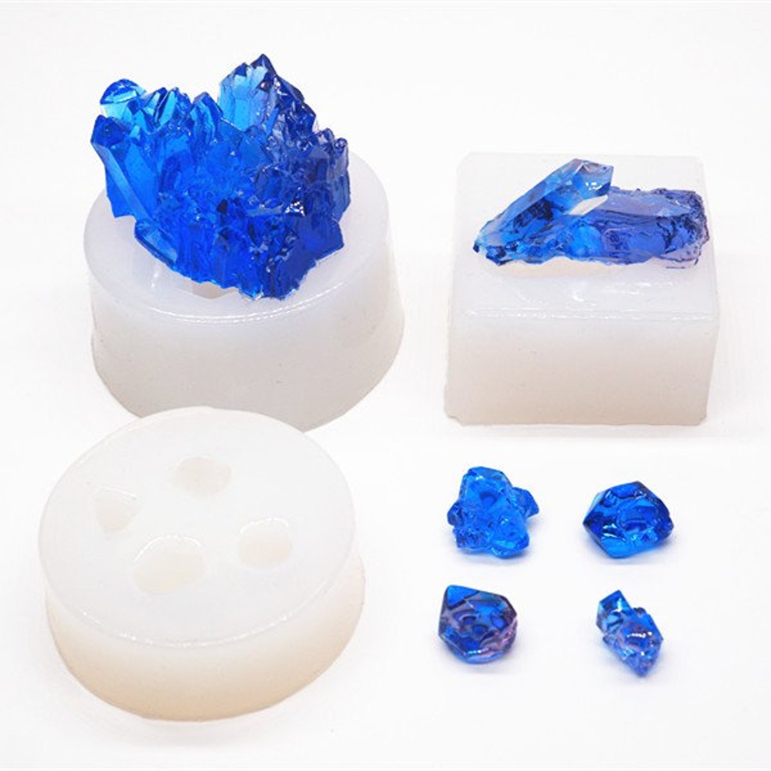 New UV Resin Molds Crystal Mold Quartz Mold Gem Stone Silicone Etsy