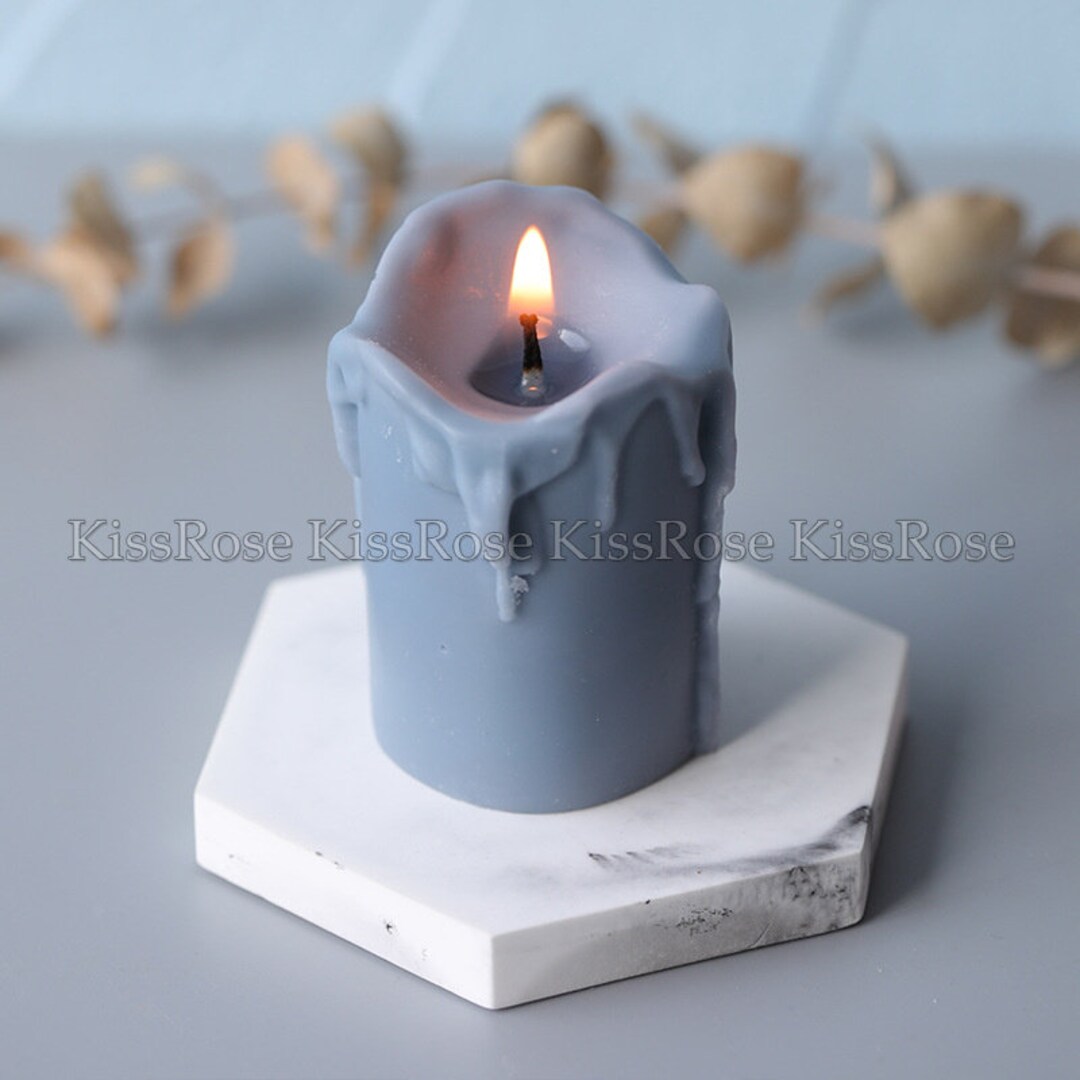 Stone Shape Candle Mold - Gypsum Plaster Crafts Silicone Soap Candle Molds  1pc S