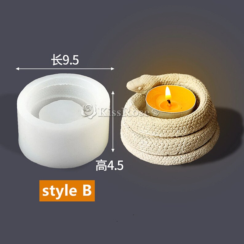 Coiled Snake Candle Holder Moldsilicone Coiled Snake Etsy