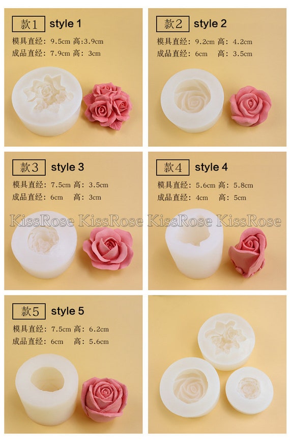 Outils Pâte à Sucre SKGLC Pétales De Rose Moule En Silicone Pour Gâteaux En Pâte à Moules Pétales Fleurs Silicone