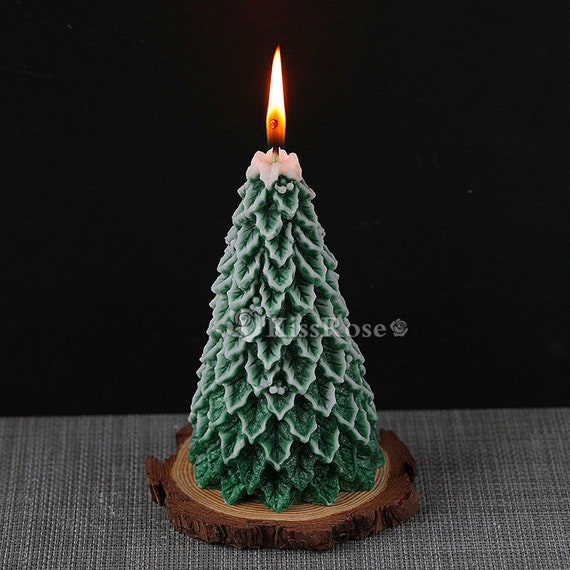 Acrylic/silicone Christmas Tree Candle Mold Easy Demoulding DIY