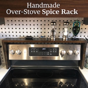 Estante organizador de especias para sobre la estufa / Almacenamiento de cocina resistente para especias y condimentos